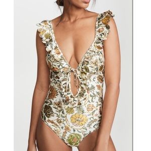 Zimmermann Edie frill one piece swimsuit
